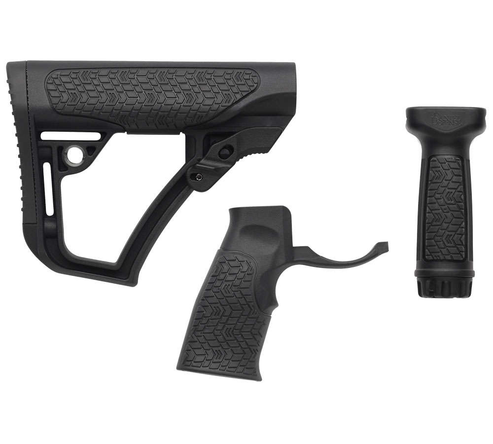 Grips Pads Stocks Daniel Defense Polymer DDF 2810206145006     COLL BUTTSTOCK/PG/FRGRP BLK • Model: Polymer